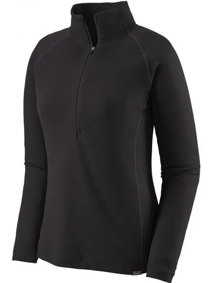Patagonia Cap Midweight zip neck ondergoed zwart
