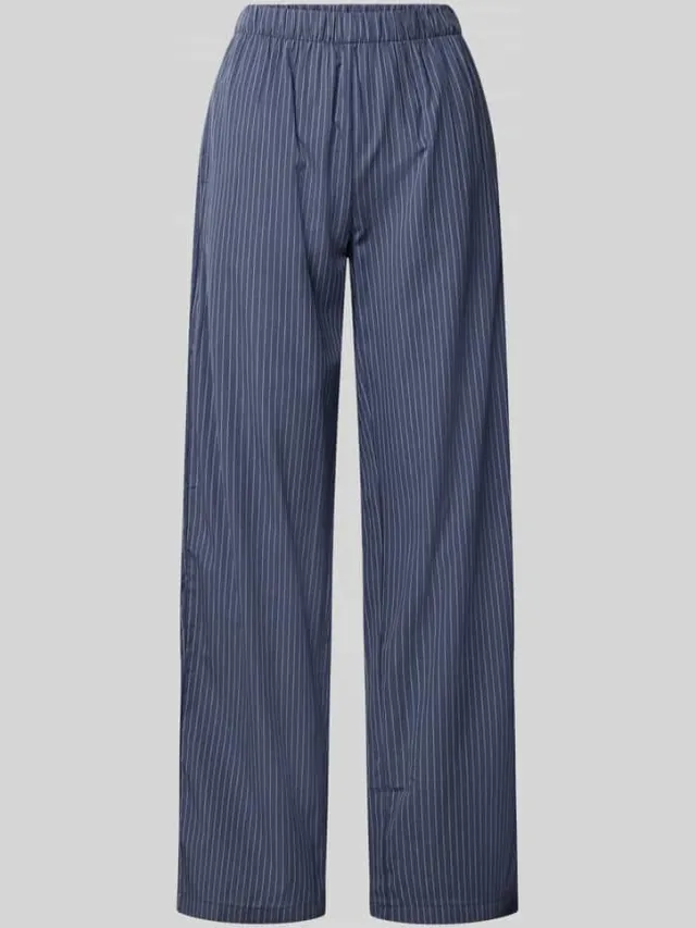 Marc O'Polo Regular fit pyjamabroek van puur katoen Donkerblauw