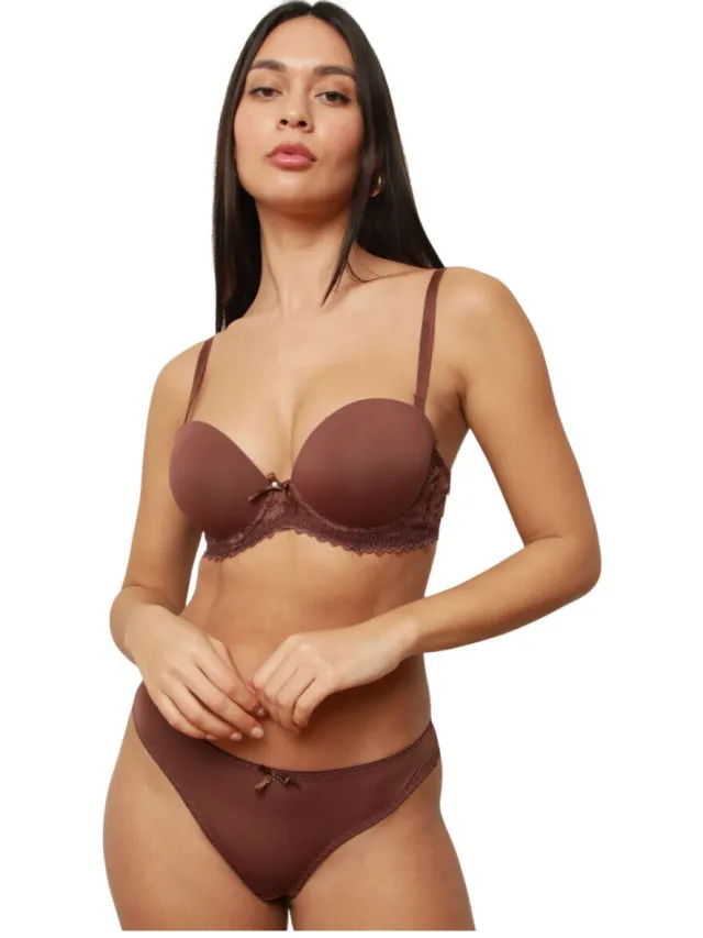La Modeuse gewatteerde bh bruin