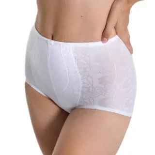 sassa Shiny Jacquard Shaping slip wit Zwart,Wit,Geel,Beige