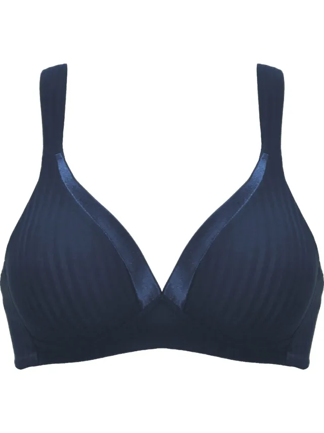 Naturana Soft bh met strepen - 5247 - Navy