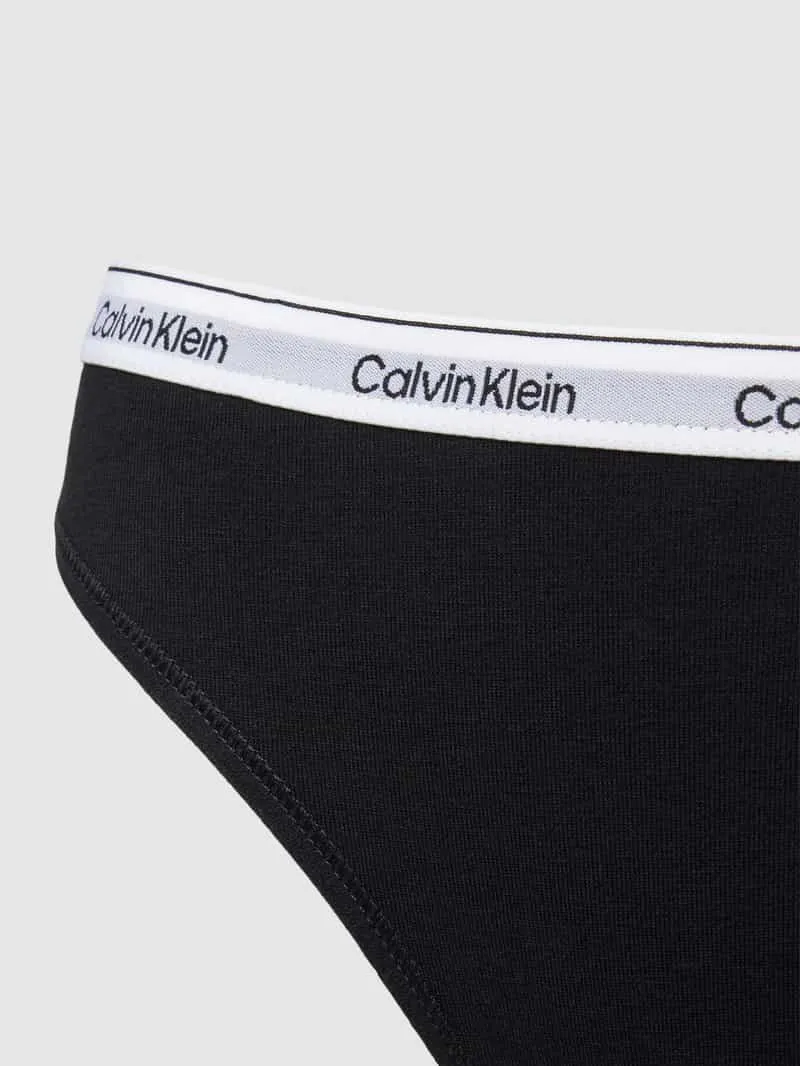 Calvin Klein Slip in effen design in een set van 3 stuks zwart, foto 3