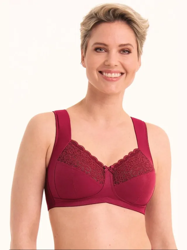 Anita Comfort Havanna TopComfort Bh Zonder Beugel 5813 Dark Red - maat EU 75G / FR Rood