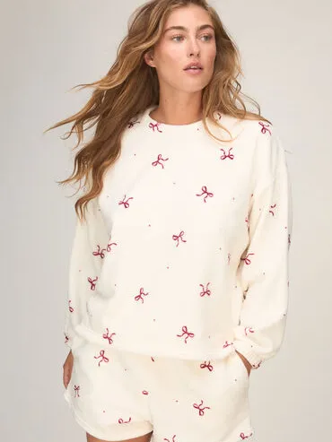 Hunkemöller Pyjamaset Fleece Wit