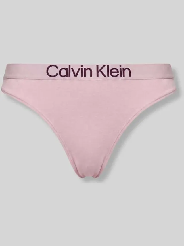 Calvin Klein String met elastische label in band roze, foto 2