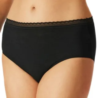 Schiesser Modern Lace Rio Midi Brief zwart Zwart,Wit