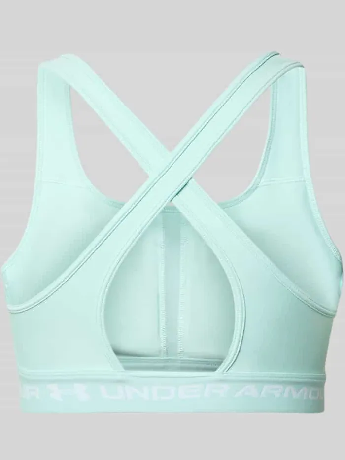 Under Armour Slim fit sportbeha met Logoprint mintgroen, foto 3