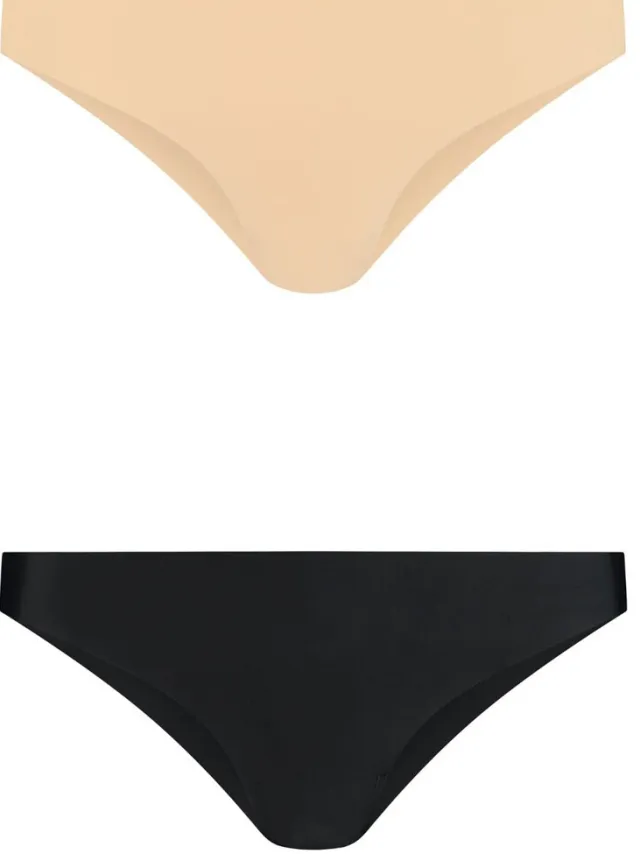 Bye Bra Tanga's Bye Bra Braziliaans x2 pakket Invisible Multicolour