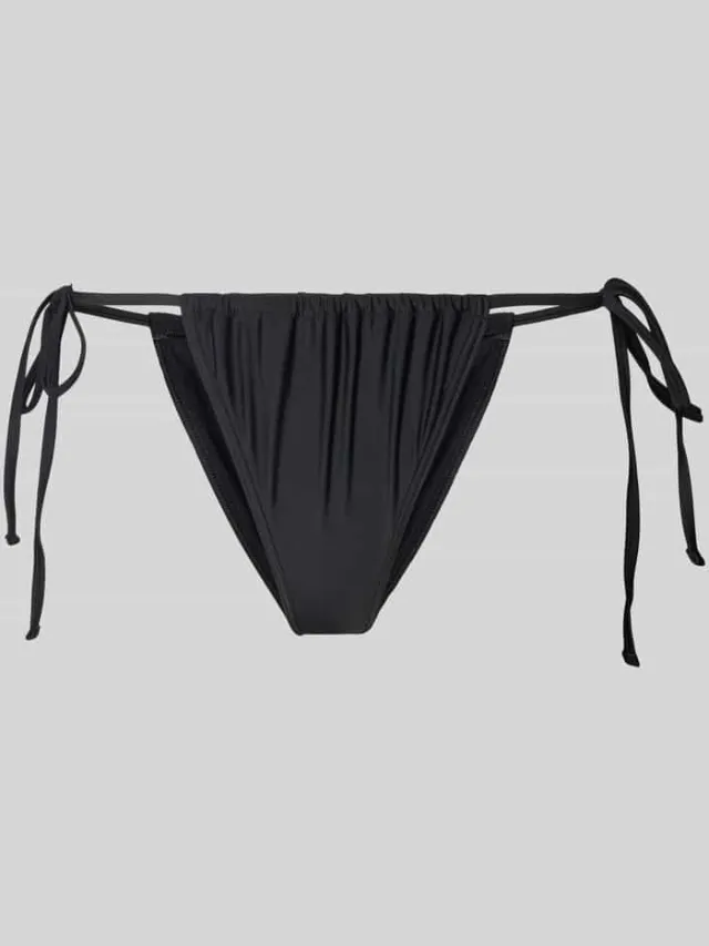 Pieces Bikinibroekje van elastische materiaalmix model 'BAOMI' zwart, foto 2