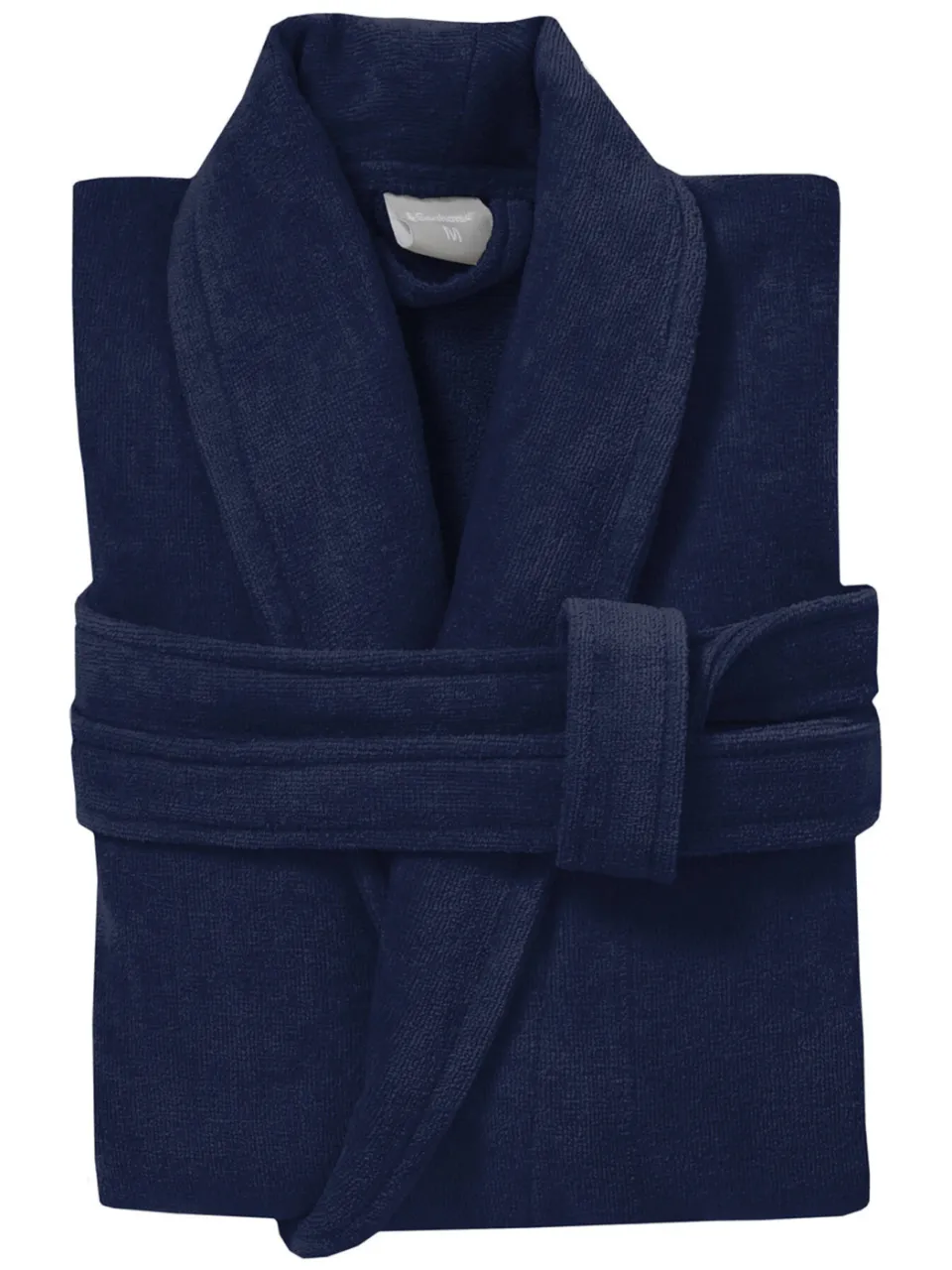 Seahorse unisex badstof badjas Pure donkerblauw, foto 2