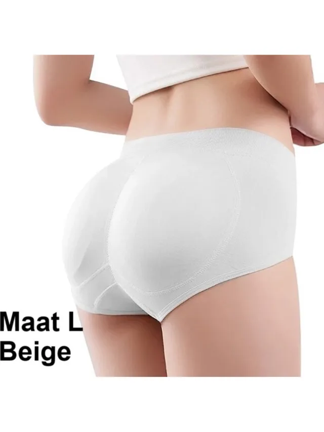 Cheaperito Slip Met Vulling I Corrigerende Slip I Ondergoed Body Shaper I Billen Liften I Billen Lifter I Maat Large I Beige