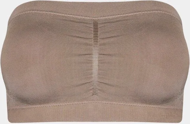 MAGIC Bodyfashion Bandeau Bra Dames strapless bh - zonder beugel - Macchiato