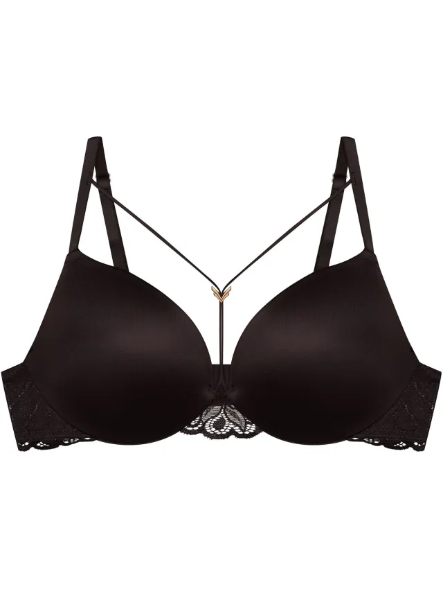 ESOTIQ Korin - Push-upbeha - Donkerbruin - Dubbele push-up - Met beugels