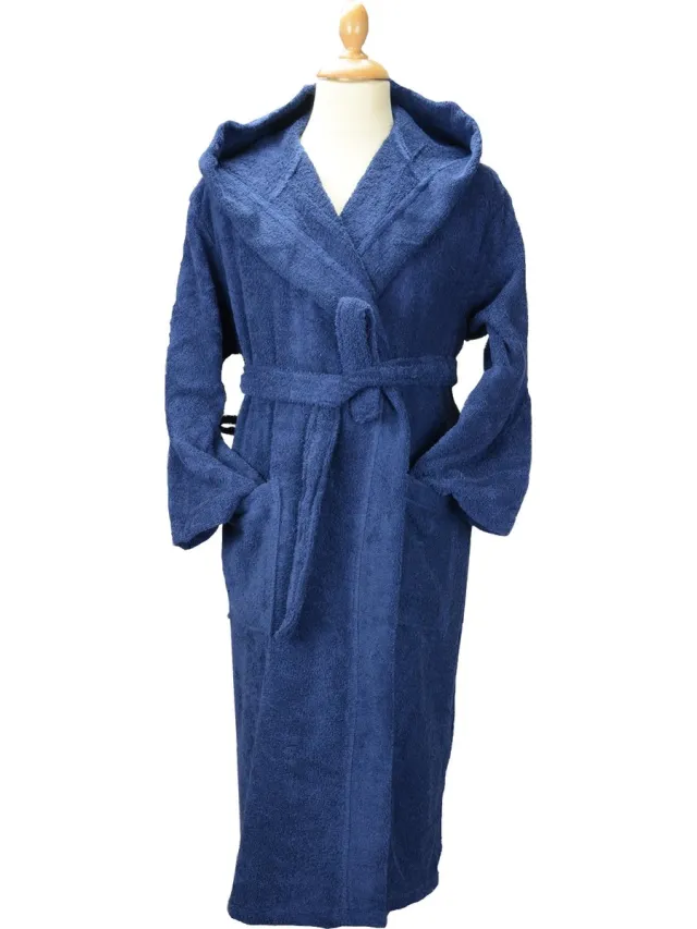 ARTG Robezz - Biologische Katoen - Badjas Capuchon - Donkerblauw - French Navy