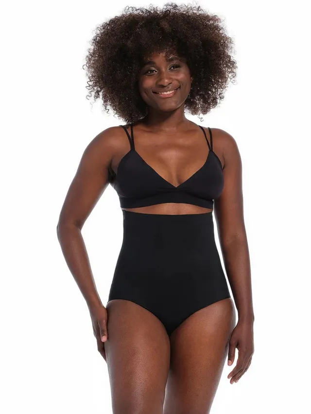 MAGIC Bodyfashion Maxi Sexy Hi-Brief Dames Corrigerend ondergoed - Zwart Black