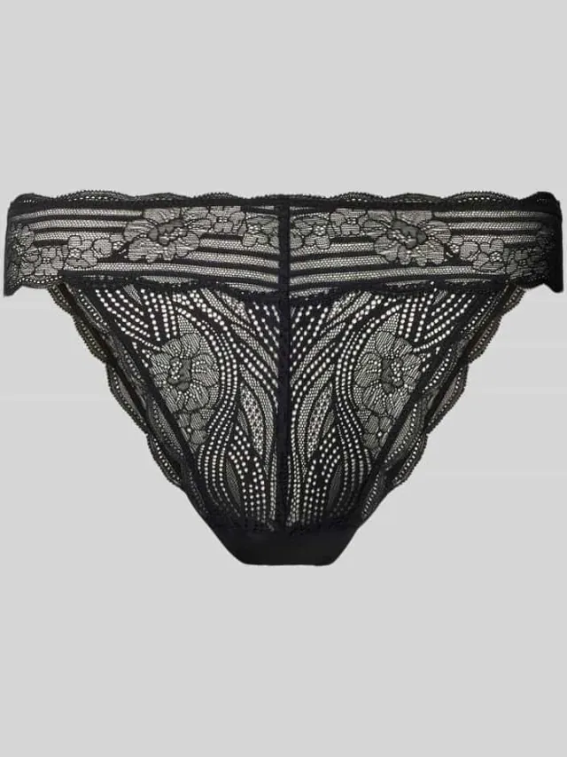 Triumph Brazilian slip met kant, model 'LIFT SMART' zwart, foto 2