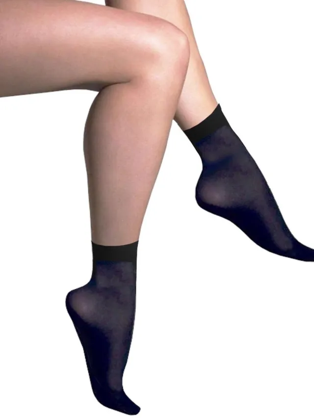 Caresse microvezel pantysokjes semi-opaque 40 denier marine