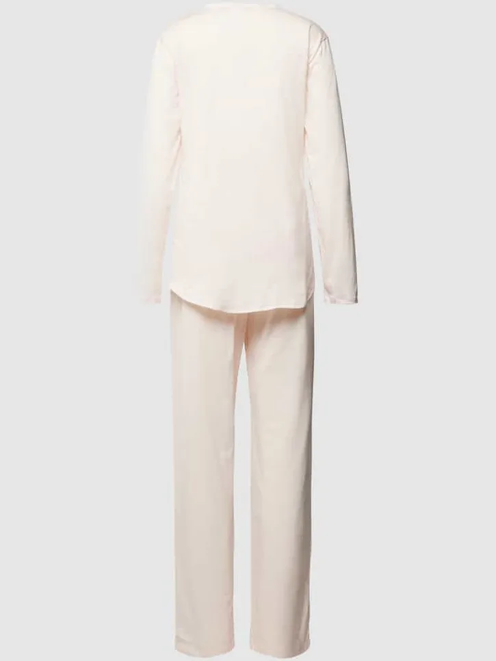 Hanro Pyjama met borstzak lichtroze, foto 2