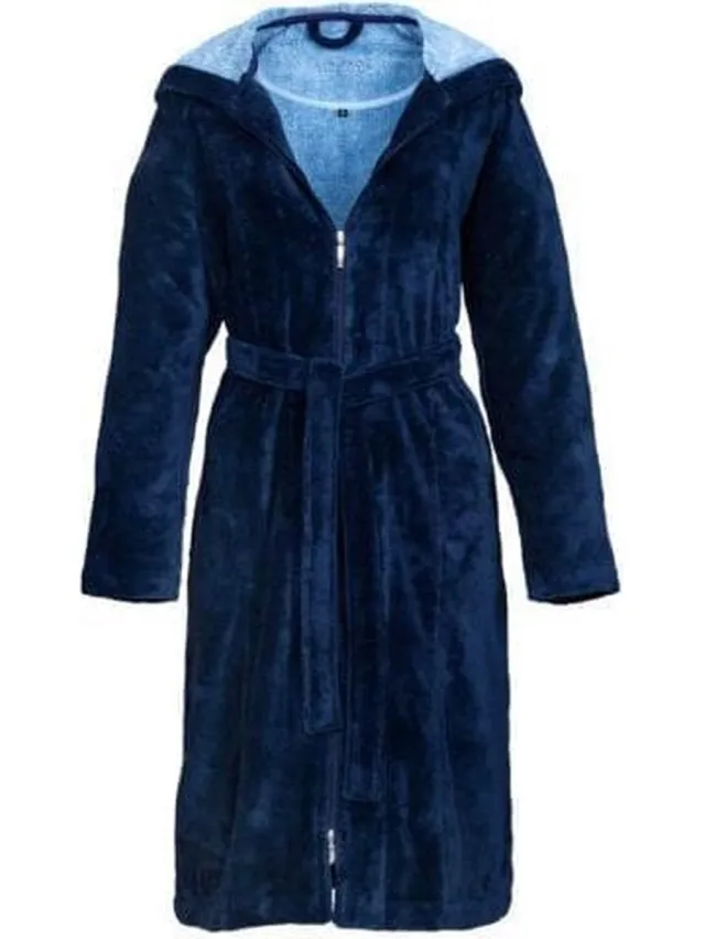 Vossen Badjas Palermo Winternight Blauw