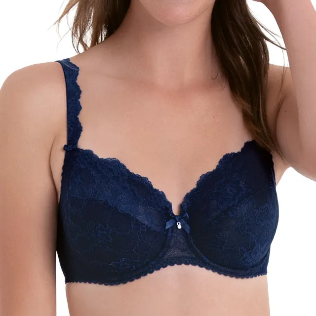 Rosa Faia beugel-bh Bobette maritim blue