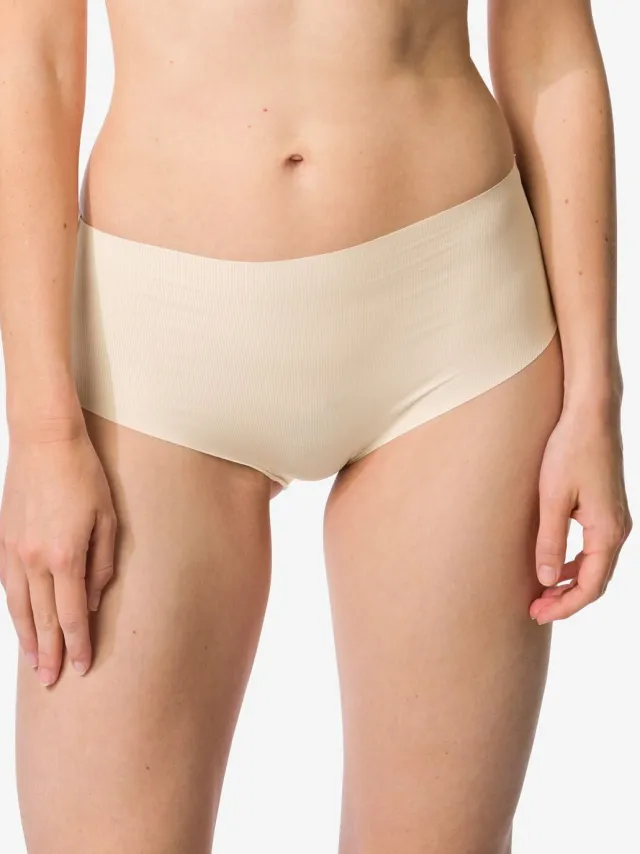 HEMA Dames tailleslip micro rib ultimate comfort naturel (naturel)