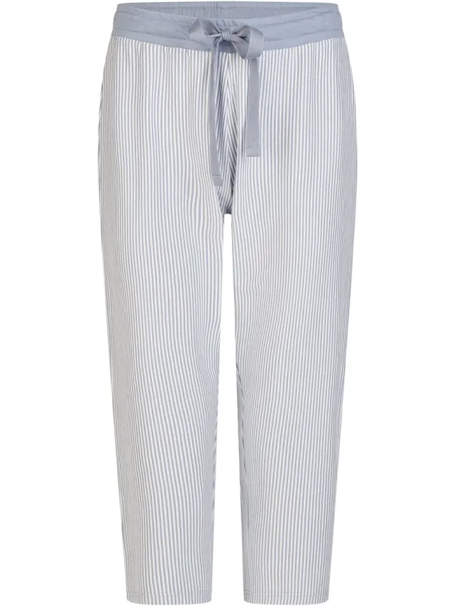 By Louise Pyjamahose Mix & Match blue stripe
