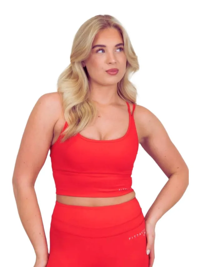 Fittastic Sportswear sport-bh medium support - rood, foto 3