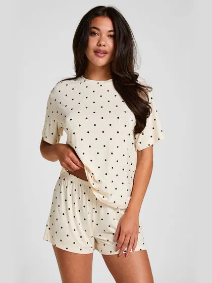 Hunkemöller Pyjama Set Loose Wit