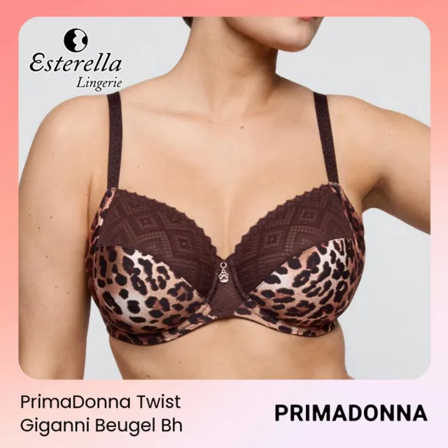 PrimaDonna Twist Giganni Beugel Bh 0142620 Leopard Bloom - maat EU 75B / FR Bruin
