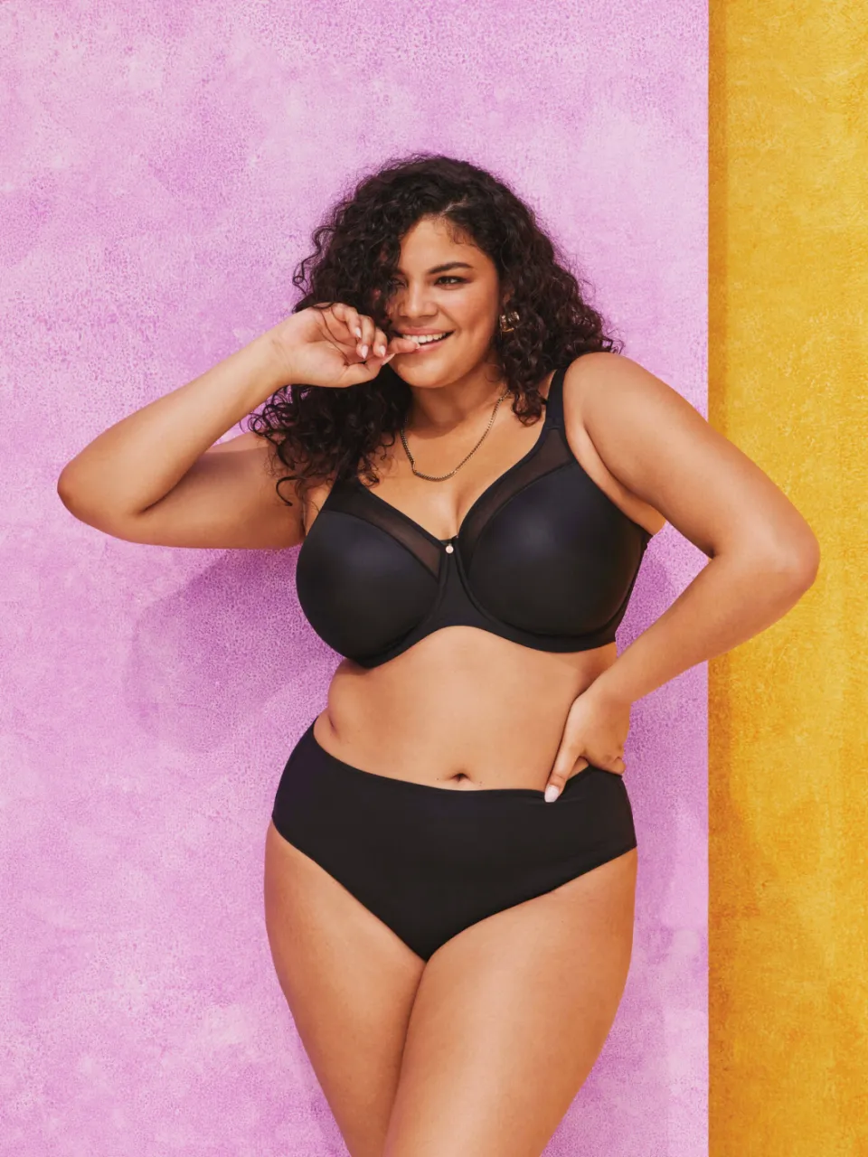Elomi Smooth niet-voorgevormde beugelbh zwart, foto 4