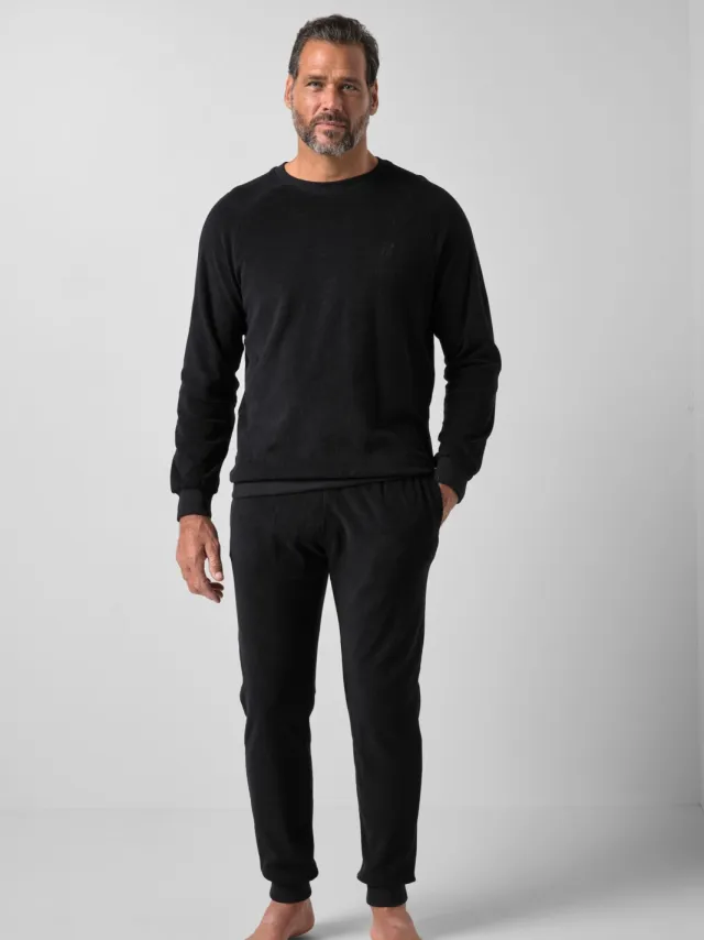 JP1880 Bauchfit pyjama zwart