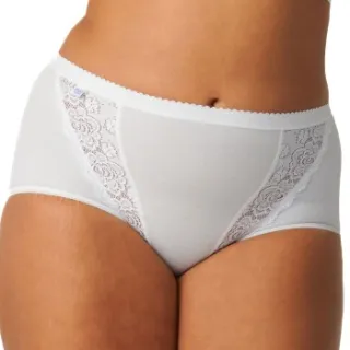 Sloggi Chic Lace maxislip wit Zwart,Wit