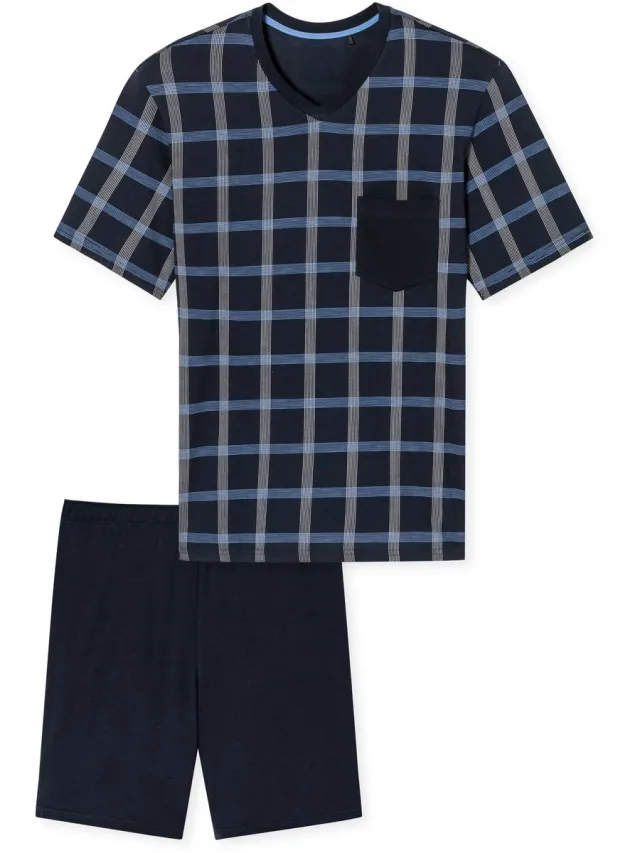 Schiesser Comfort Nightwear – Pyjama – 181161 – Night Blue - 52 nachtblau