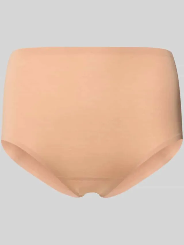 Mey slim fit slip met logoprint Beige