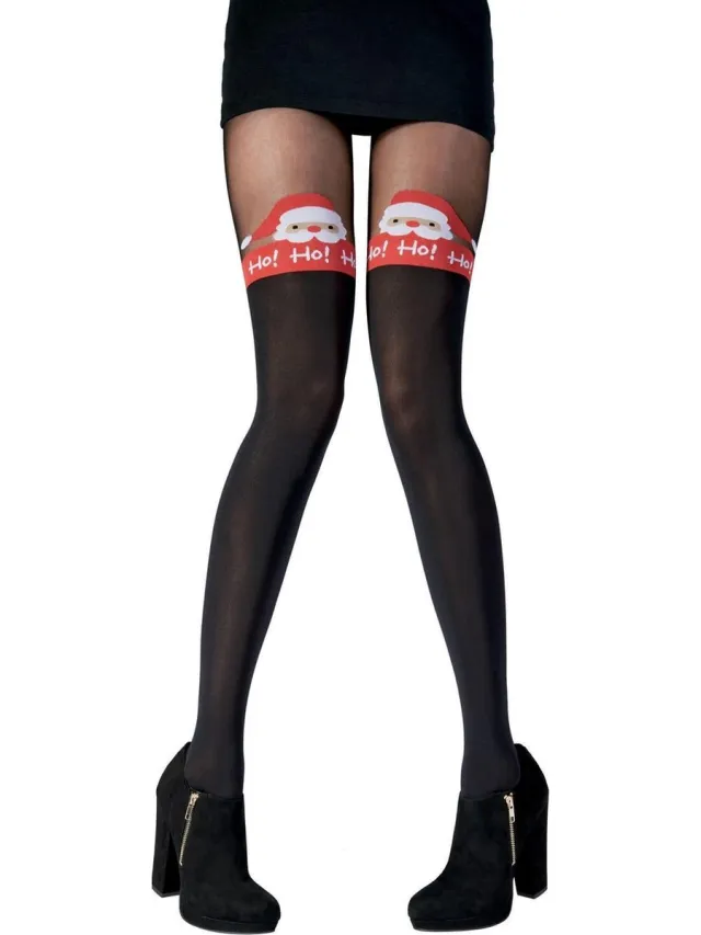 Pretty Polly Panty - Kerst - Santa Suspender Panty - One Size - Zwart/Mix