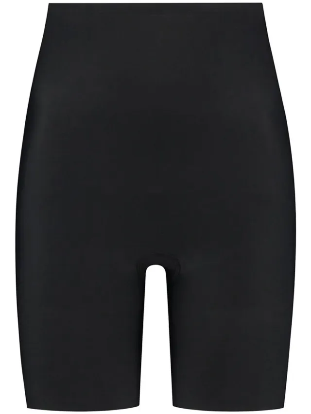 Bye Bra corrigerende shorts, shorts met hoge taille, siliconen beenbandjes, shapewear, corrigerende leggings voor dames, 5 kleuren, zwart