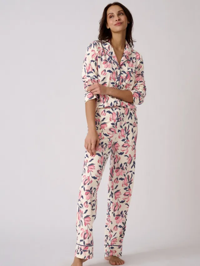 Damart Pyjama met knoopsluiting Thermolactyl - Dames - Beige - 38-40 (S)