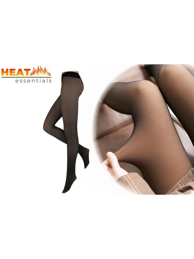 Heat Essentials Fleece Panty - Zwart Nude - Thermo Panty beige - Dikke Kwaliteit - Anti ladder - Fleece Legging Dames