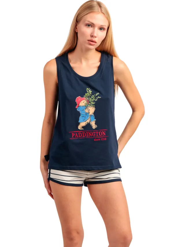 Admas Paddington Disney pyjamaset navy Blauw