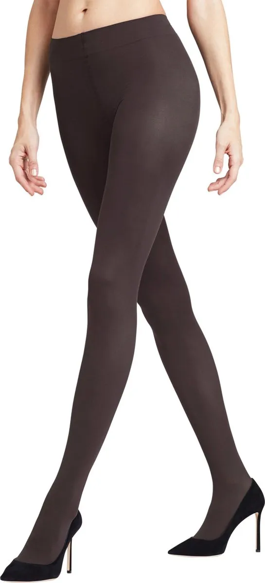 Falke Pure Matt dun fijn versterkt zacht zonder motief effen mat elegant comfortabel Half Ondoorzichtig 50 Denier Grijs Dames panty anthracite