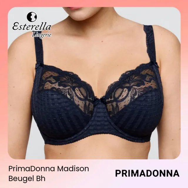 PrimaDonna Madison Beugel Bh 0162120 Velvet Blue - maat EU 110C / FR Blauw