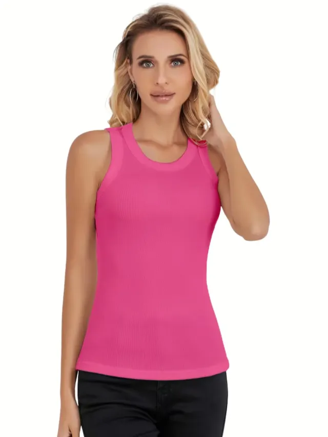 Currero Topje Dames - Top Kleding - Shirt - Blouse - Kort - Volwassen - Rode Roos
