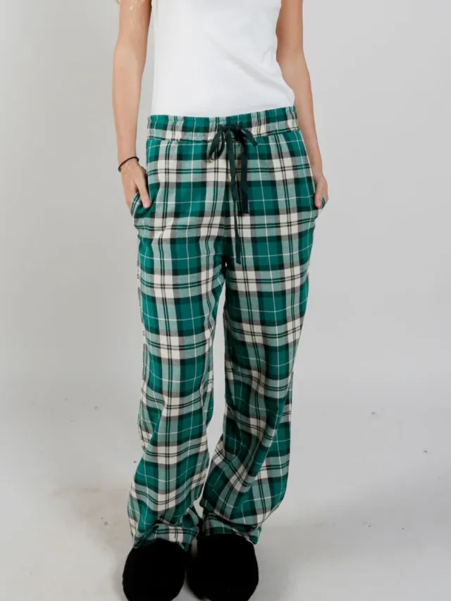 KOMODO dames vegan Broek Jim Jam Green Groen