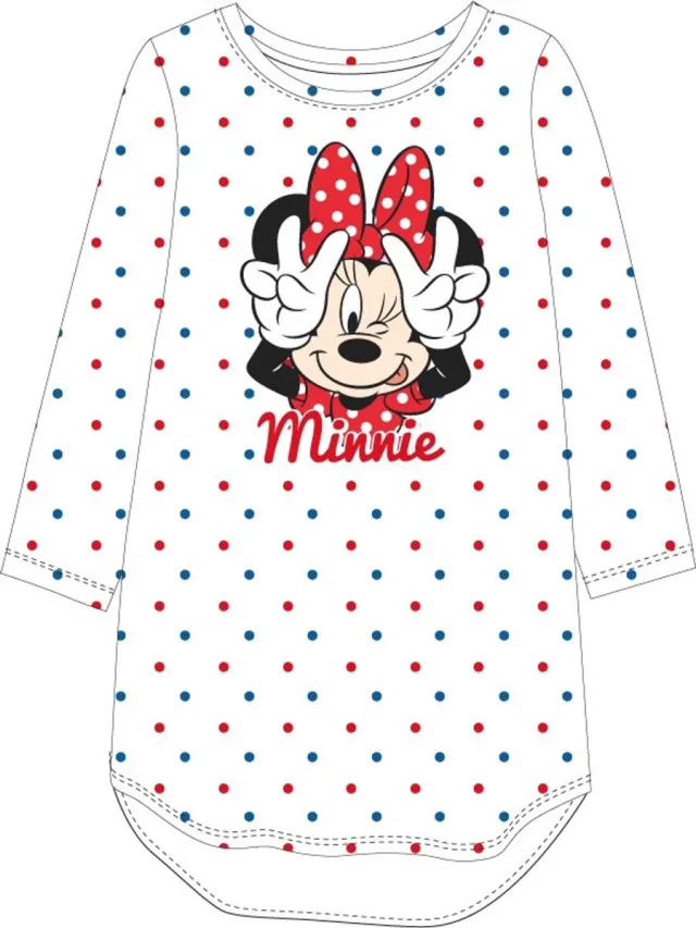 Disney Minnie kindernachtjapon 7 jaar Wit