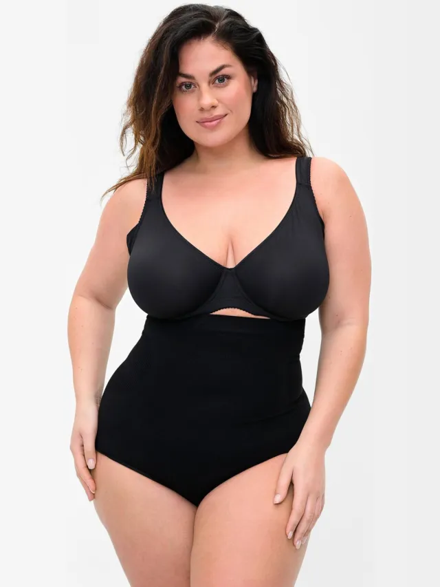 Zizzi high waist corrigerende slip zwart