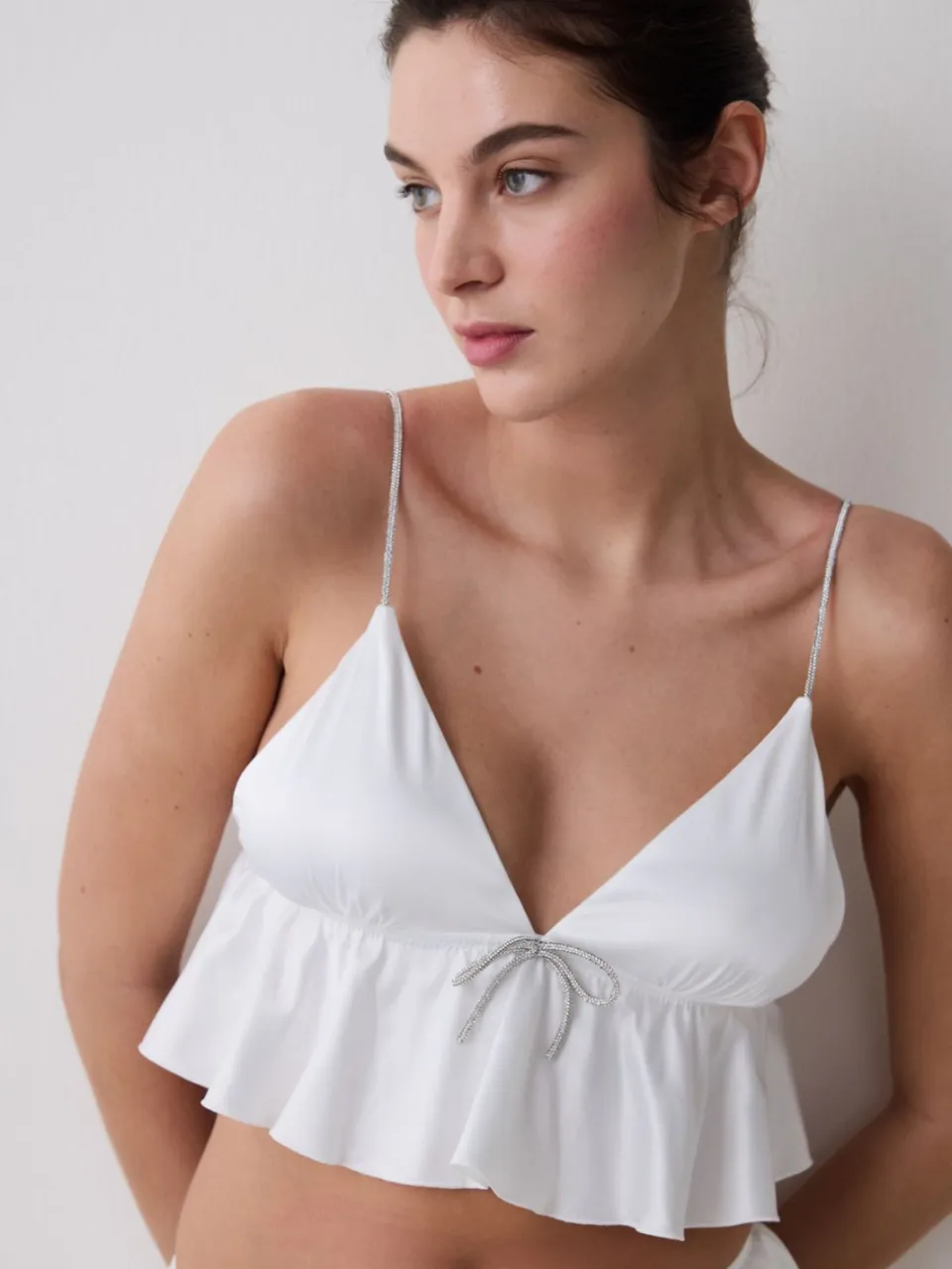 Penti Stevige Geweven Bralette Met Strikdetail gebroken wit, foto 2