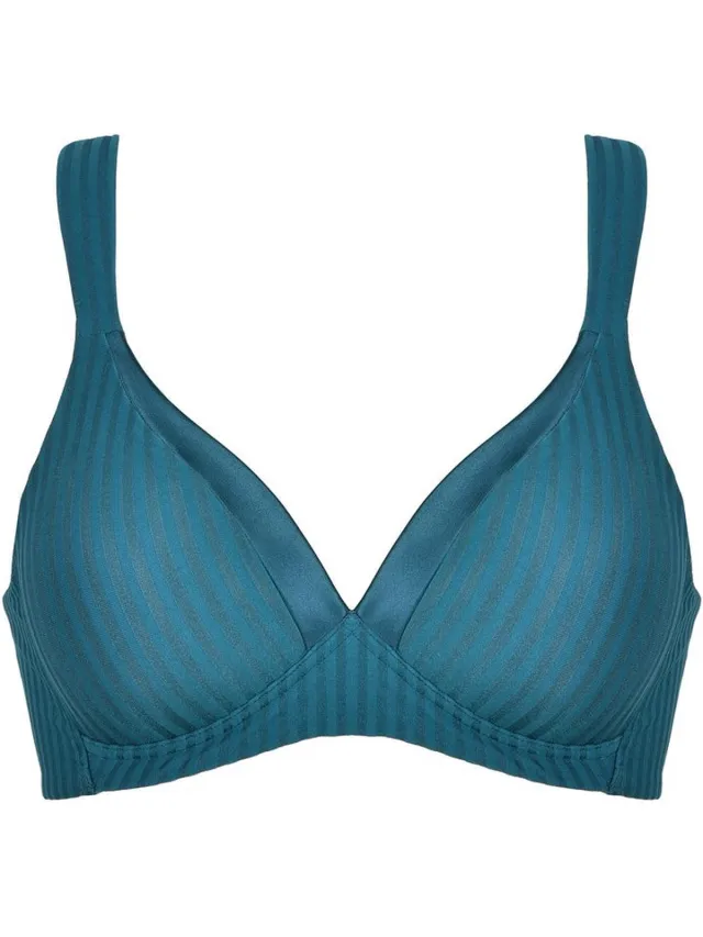 Naturana Soft bh met strepen - 5247 - Groen