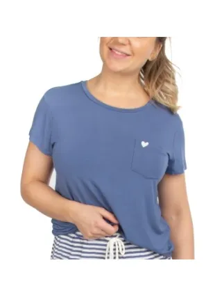 Missya Softness Modal T-shirt Blauw,Bruin,Lila,Roze,Rood