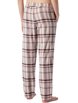 Schiesser Mix and Relax Long Flannel Pants Geel,Rood,Versch.kleure/Patroon,Bruin