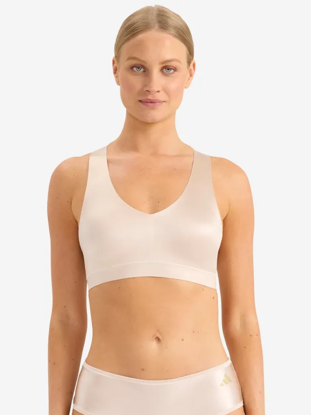 Adidas Bralette Sport Active Micro Contour beige